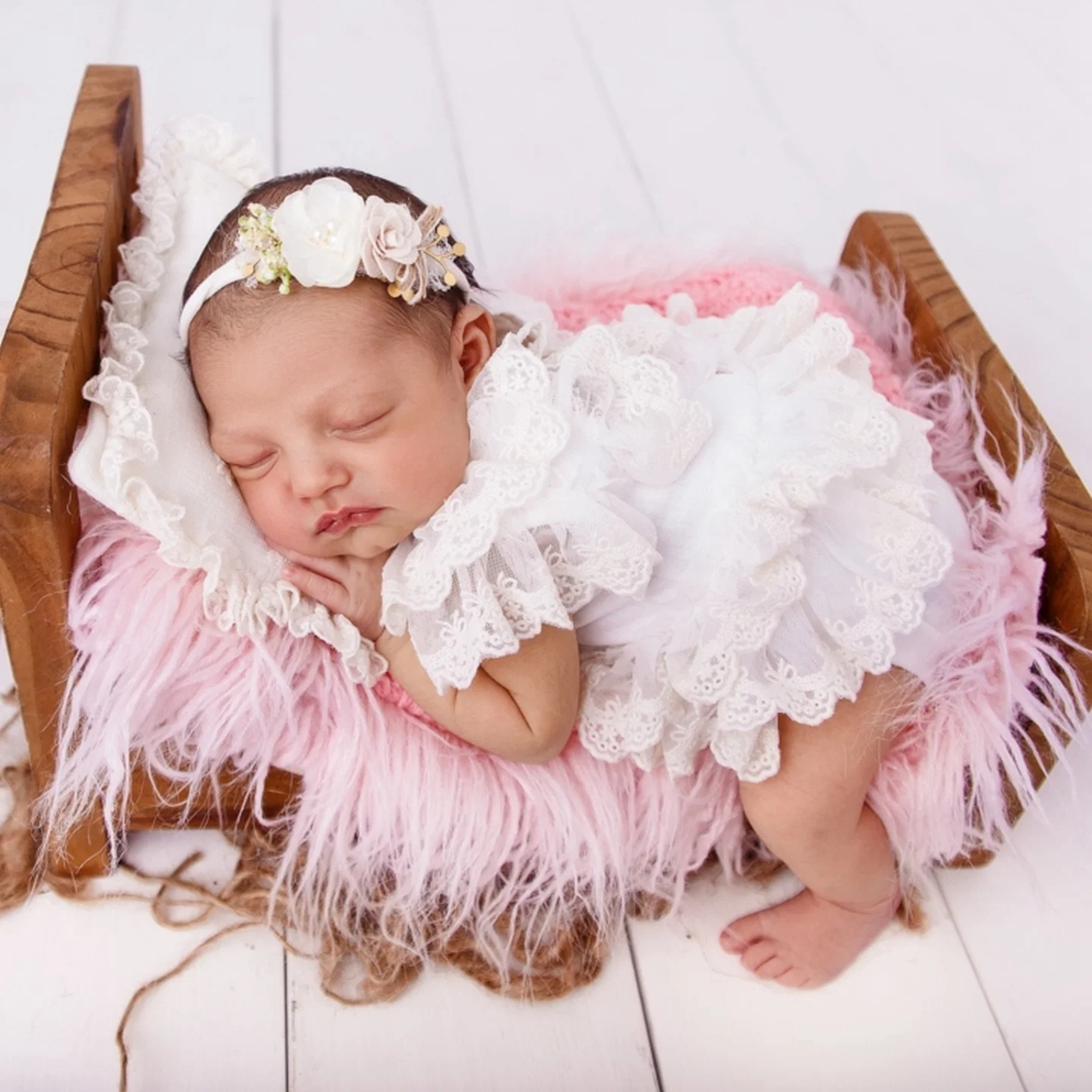 Infant Photography Props Outfit - Newborn Photography Props Girl Lace Romper