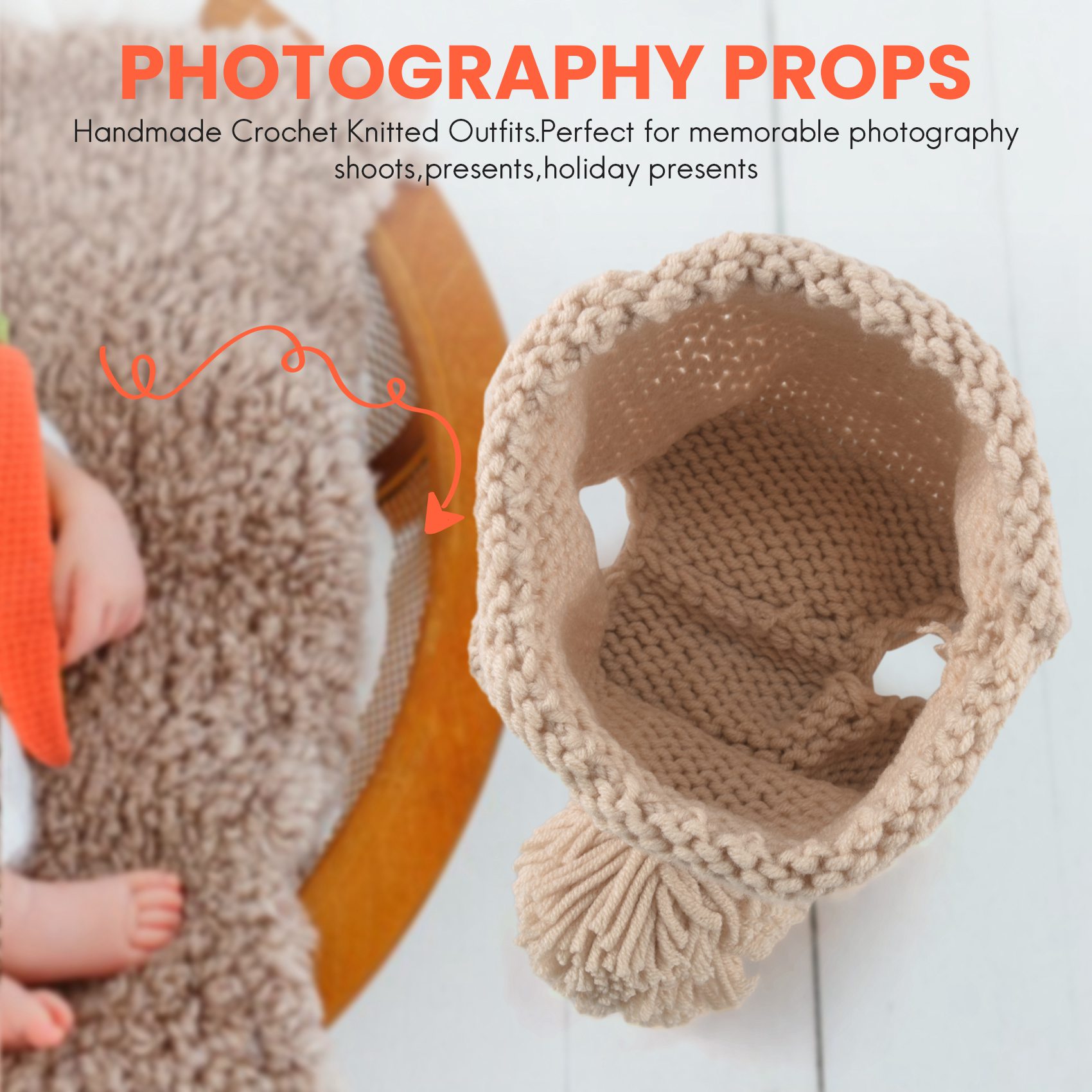 F-3C Newborn Baby Photography  - Infant Photography Props Outfit recension och pris