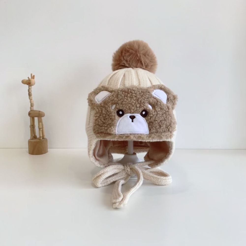 Adorable Baby Knitted Earflap  - Infant Beanie Hat With Ears recension och pris