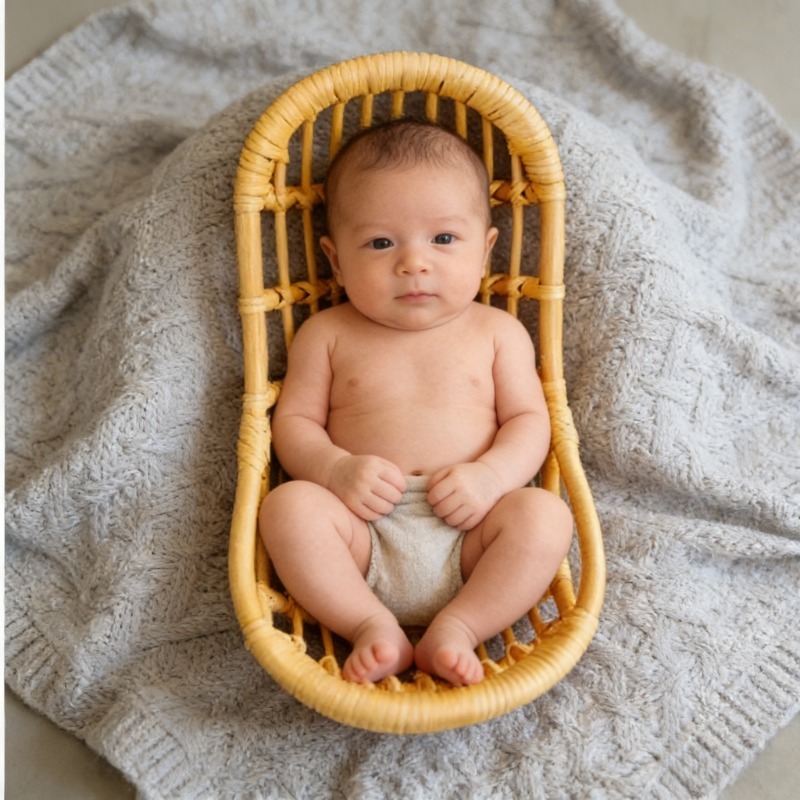 Handmade Vintage Rattan Chair  - Baby Gear recension och pris