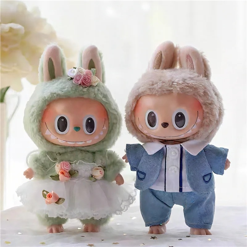 15 17cm For Labubu Doll Weddin - Baby Clothes recension och pris