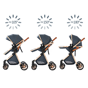 2-in-1 Baby Stroller Compact L - Lightweight Foldable Baby Stroller Compact recension och pris