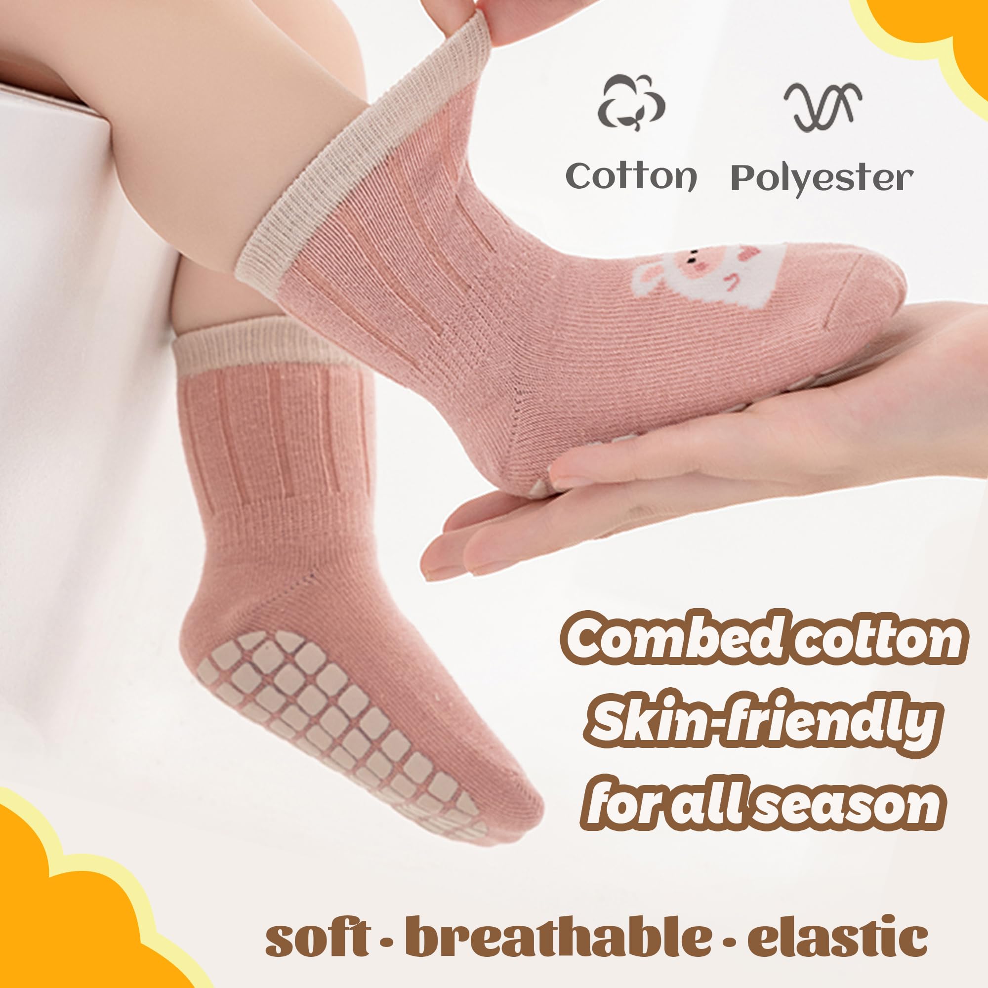 Toddler Non Slip Socks, Cartoo - Unisex Baby Socks Non Slip recension och pris