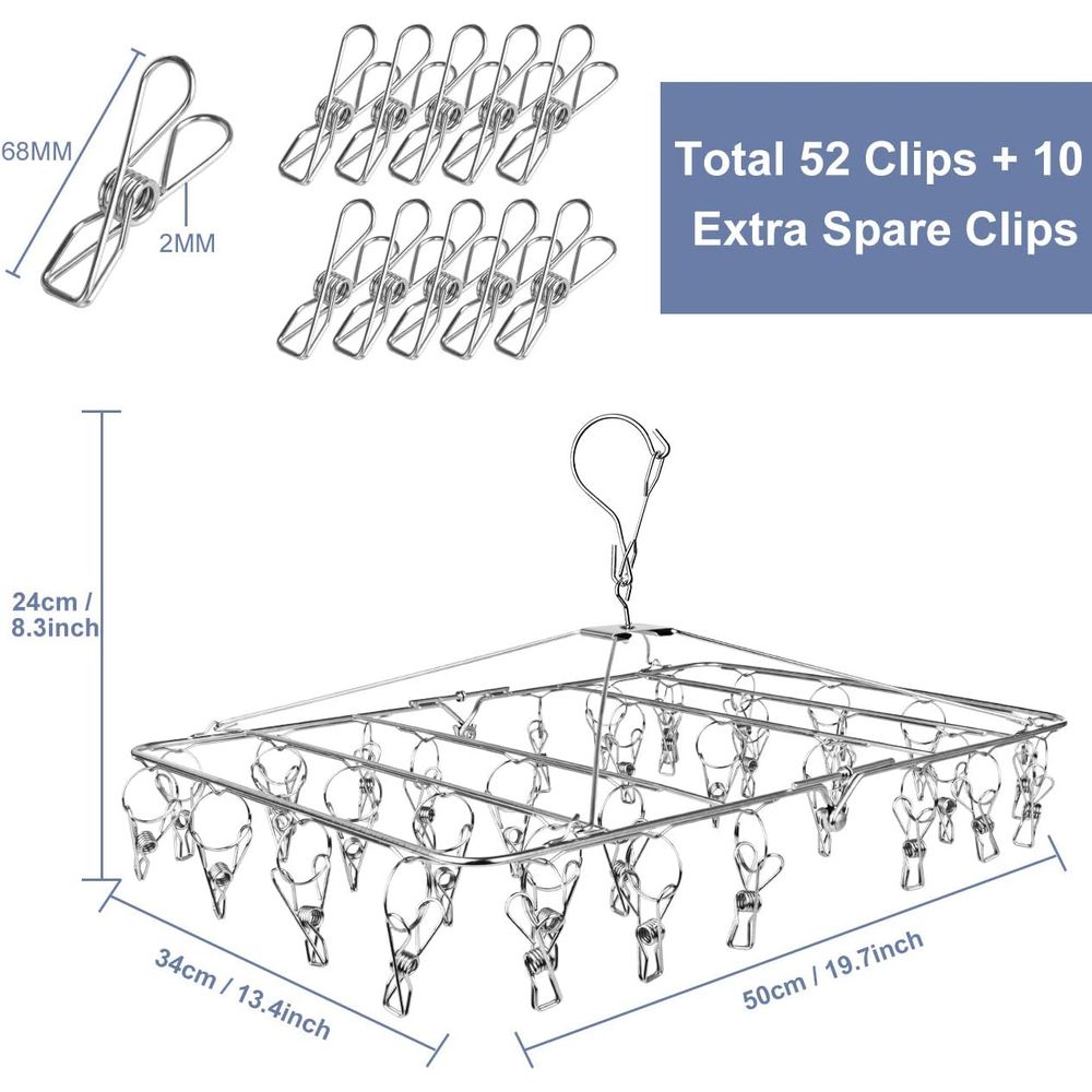 Stainless Steel 52-Clip Laundr - Baby Clothes recension och pris