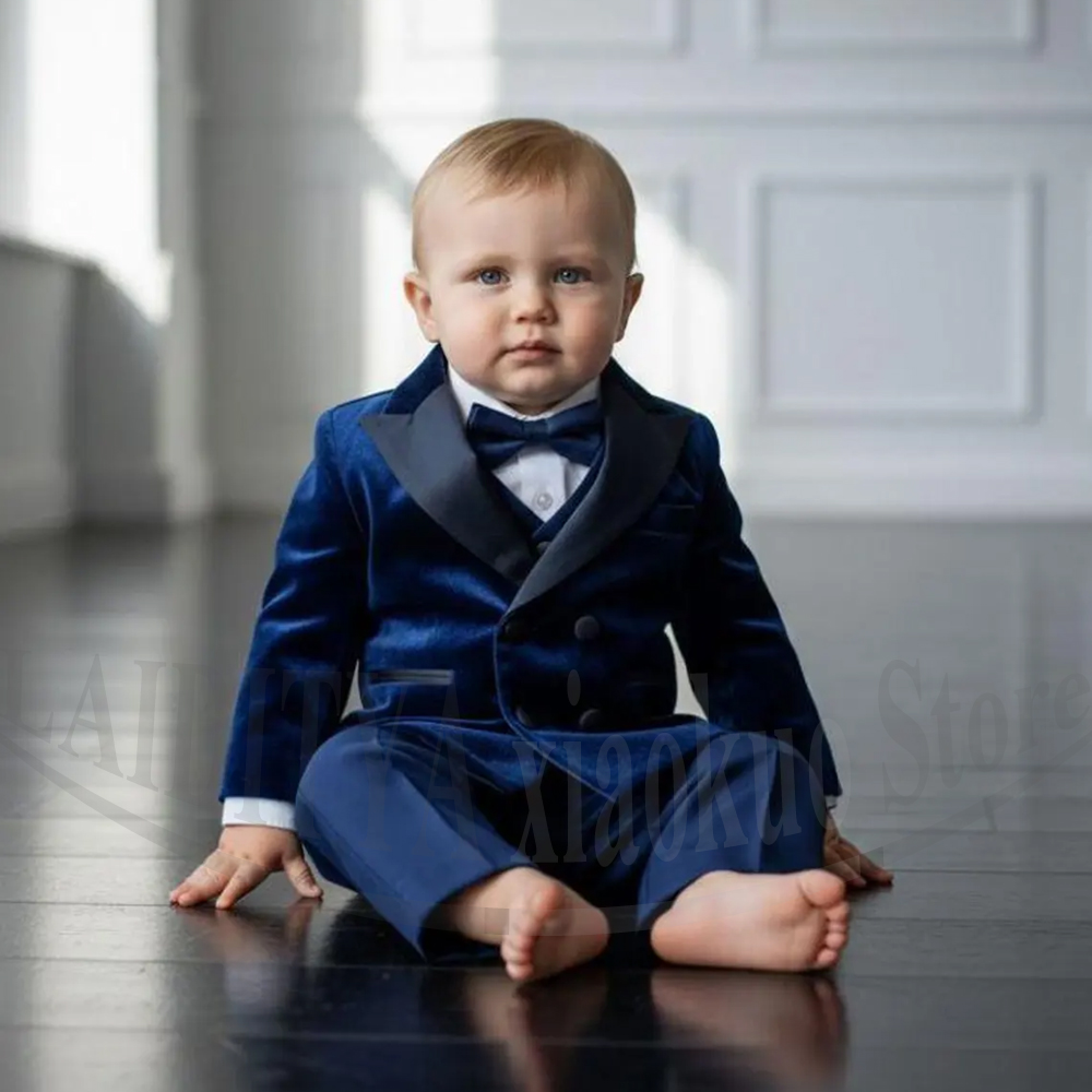 Baby Boys Velvet Suit Set with - Baby Boy Suit Set Baptism recension och pris