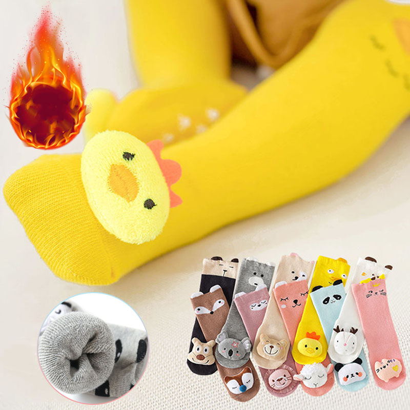 Winter Thick Cotton Kids Long  - Unisex Baby Socks Non Slip recension och pris
